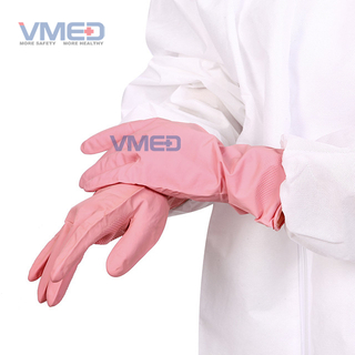Luvas domésticas impermeáveis ​​de látex para trabalho